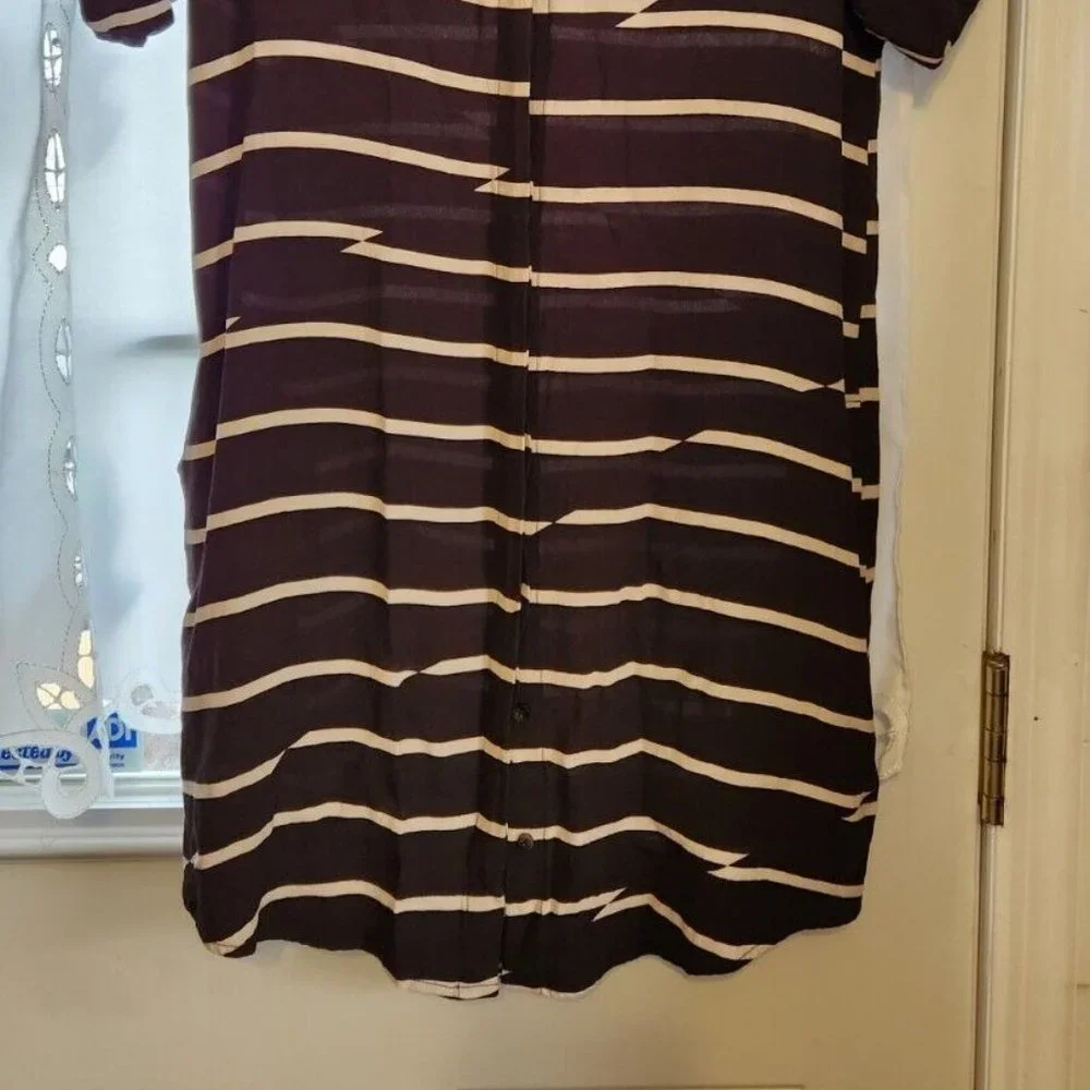 Madewell Break Stripe Courier Dress Black - Pockets XXS - Picture 4 of 8